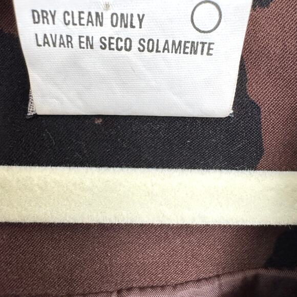 Lennie Nina Leonard Women VTG Button Front Light Jacket Size 12 Microsuede Brown - Picture 5 of 6